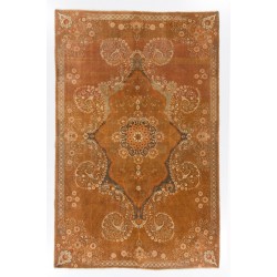 Vintage Handmade Turkish Ladik Area Rug for Home and Office Decor. 6.6 x 10.3 Ft (200 x 312 cm)