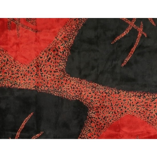 Contemporary Vintage Turkish Area Rug Designed by Singer and Artist Zeki Muren. 6.8 x 10.2 Ft (206 x 309 cm)