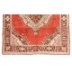 Rare Semi Antique Anatolian Oushak Rug. 7.9 x 9.5 Ft (240 x 287 cm)