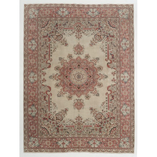 Magnificent Fine Hand-Knotted Turkish Hereke Rug Made of Wool. 8.9 x 11.7 Ft (270 x 354 cm)