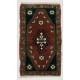 Handmade Doormat (Seat or Cushion Cover), Small Vintage Turkish Rug. 1.4 x 2.6 Ft (42 x 77 cm)