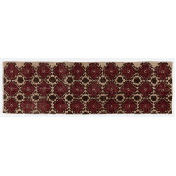 Narrow Vintage Handmade Turkish Runner Rug for Hallway Decor. 2.8 x 9.2 Ft (84 x 280 cm)