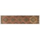 Mid-Century Handmade Turkish Runner Rug for Hallway Decor. 3 x 12.7 Ft (90 x 385 cm)