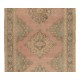 1960s Turkish Runner Rug, Authentic Handmade Hallway Runner. 3.2 x 12.2 Ft (97 x 370 cm)