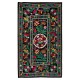 Silk Hand Embroidered Bed Cover, Vintage Suzani Wall Hanging from Uzbekistan. 4.3 x 7.3 Ft (130 x 220 cm)