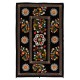 Silk Hand Embroidered Bed Cover, Vintage Suzani Wall Hanging from Uzbekistan. 4.4 x 6.7 Ft (133 x 203 cm)
