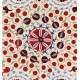 Authentic Silk Hand Embroidered Bed Cover, New Suzani Wall Hanging from Uzbekistan. 6.3 x 8 Ft (192 x 245 cm)
