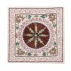 New Central Asian / Uzbek Silk Embroidered Suzani Cushion Cover, Authentic Handmade Throw Pillow Cover. 16" x 17" (40 x 43 cm)