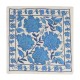 Home Decor Uzbek Silk Embroidery Suzani Cushion Case. Decorative Lace Pillow Cover. 17" x 18" (43 x 44 cm)