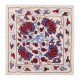 Brand New Authentic Silk Embroidery Suzani Cushion Cover from Uzbekistan. 19" x 19" (46 x 46 cm)