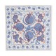 Decorative Silk Hand Embroidered Suzani Cushion Cover from Uzbekistan. 19" x 19" (46 x 46 cm)