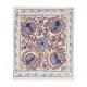 Decorative Silk Embroidery Suzani Cushion Cover from Uzbekistan. 19" x 19" (46 x 46 cm)
