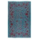 Decorative Silk Suzani Textille. Brand New Uzbek Embroidery Wall Hanging, Bed or Table Cover. 4.6 x 7 Ft (140 x 216 cm)