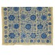 New Silk Embroidery Suzani Textille. Traditional Handmade Uzbek Wall Hanging, Bed or Table Cover. 4.7 x 6.9 Ft (143 x 210 cm)