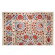 New Silk Embroidery Suzani Textille. Traditional Handmade Uzbek Bed Cover. 8 x 10.3 Ft (242 x 312 cm)