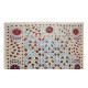 New Silk Embroidery Suzani Textille. Traditional Handmade Uzbek Bed Cover. 8.5 x 9.6 Ft (257 x 290 cm)