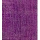Purple Overdyed Accent Rug, Mid-Century Handmade Central Anatolian Carpet. 3.9 x 7.3 Ft (116 x 220 cm)