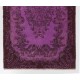 Purple Overdyed Accent Rug, Mid-Century Handmade Central Anatolian Carpet. 4 x 7 Ft (121 x 213 cm)