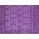 Purple Overdyed Rug, Mid-Century Handmade Central Anatolian Carpet. 5.7 x 8.4 Ft (172 x 255 cm)