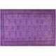 Purple Overdyed Rug, Mid-Century Handmade Central Anatolian Carpet. 5.7 x 8.4 Ft (172 x 255 cm)