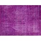 Purple Overdyed Rug, Mid-Century Handmade Central Anatolian Carpet. 5.7 x 9.3 Ft (172 x 282 cm)