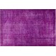Purple Overdyed Rug, Mid-Century Handmade Central Anatolian Carpet. 5.7 x 9.3 Ft (172 x 282 cm)