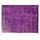 Purple Overdyed Rug, Mid-Century Handmade Central Anatolian Carpet. 5.9 x 9 Ft (178 x 274 cm)