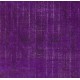 Purple Overdyed Rug, Mid-Century Handmade Central Anatolian Carpet. 6.2 x 9.4 Ft (188 x 285 cm)