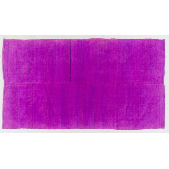 Purple Overdyed Rug, Mid-Century Handmade Central Anatolian Carpet. 6.2 x 10.7 Ft (188 x 325 cm)