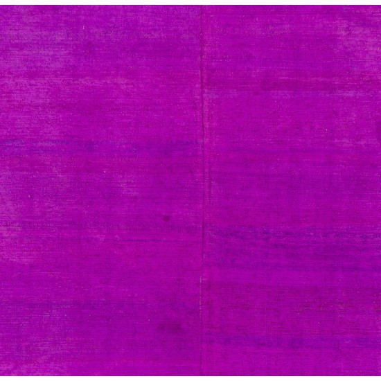 Purple Overdyed Rug, Mid-Century Handmade Central Anatolian Carpet. 6.2 x 10.7 Ft (188 x 325 cm)
