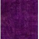 Contemporary Purple Overdyed Area Rug, Mid-Century Handmade Central Anatolian Carpet. 6.4 x 10.3 Ft (195 x 311 cm)
