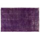 Distressed Purple Overdyed Area Rug, Large Vintage Handmade Carpet from Turkey. 6.9 x 10.2 Ft (210 x 310 cm)