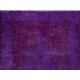 One of a kind Purple Overdyed Area Rug, Large Vintage Handmade Carpet from Turkey. 6.9 x 10.2 Ft (210 x 310 cm)
