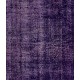 Distressed Purple Overdyed Area Rug, Large Vintage Handmade Carpet from Turkey. 6.9 x 11.2 Ft (210 x 340 cm)