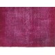 Pink Overdyed Vintage Handmade Anatolian Accent Rug for Contempoarary Interiors. 3.9 x 6.4 Ft (118 x 195 cm)