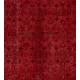 Red Overdyed Rug, 1960s Hand-Knotted Central Anatolian Carpet. 5.6 x 9.2 Ft (170 x 278 cm)