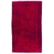 Red Overdyed Rug, 1960s Hand-Knotted Central Anatolian Carpet. 5.7 x 9.4 Ft (172 x 285 cm)
