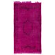 Pink Overdyed Rug, Vintage Handmade Carpet from Turkey. 6 x 10.4 Ft (182 x 315 cm)