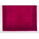 Pink Overdyed Rug, Vintage Handmade Carpet from Turkey. 6.5 x 9.8 Ft (196 x 296 cm)
