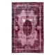 Red Overdyed Area Rug, 1960s Hand-Knotted Central Anatolian Carpet. 6.9 x 10.7 Ft (208 x 325 cm)