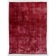 Distressed Red Overdyed Rug, 1960s Hand-Knotted Central Anatolian Carpet. 7.4 x 10 Ft (225 x 303 cm)