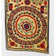 Vintage Central Asian / Uzbek Suzani Wall Hanging, Silk Hand Embroidered Bed Cover. 3.8 x 8.9 Ft (113 x 270 cm)