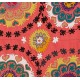 Silk Hand Embroidered Bed Cover, Vintage Suzani Wall Hanging from Uzbekistan. 4.5 x 5.7 Ft (135 x 171 cm)