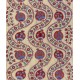 Silk Hand Embroidered Bed Cover, Vintage Suzani Wall Hanging from Uzbekistan. 4.5 x 7.2 Ft (135 x 217 cm)