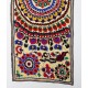 Silk Hand Embroidered Bed Cover, Vintage Suzani Wall Hanging from Uzbekistan. 4.5 x 12 Ft (135 x 364 cm)