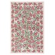 Silk Hand Embroidered Bed Cover, Vintage Suzani Wall Hanging from Uzbekistan. 4.7 x 7 Ft (141 x 214 cm)