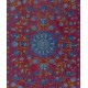 Silk Hand Embroidered Bed Cover, Vintage Suzani Wall Hanging from Uzbekistan. 4.7 x 6.8 Ft (142 x 205 cm)