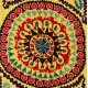 Silk Hand Embroidered Bed Cover, Vintage Suzani Wall Hanging from Uzbekistan. 4.7 x 10.5 Ft (142 x 320 cm)