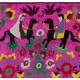 Silk Hand Embroidered Bed Cover, Vintage Suzani Wall Hanging from Uzbekistan. 4.7 x 8.9 Ft (143 x 270 cm)