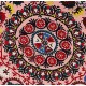 Silk Hand Embroidered Bed Cover, Vintage Suzani Wall Hanging from Uzbekistan. 5.7 x 9.4 Ft (173 x 285 cm)
